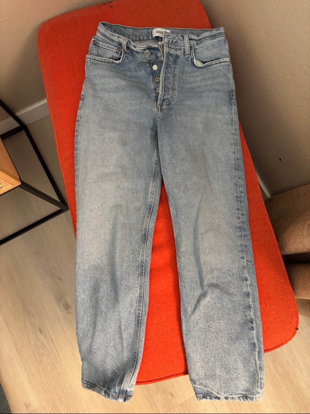 AGOLDE 90s pinch waist Light Blue Straight Leg Jeans